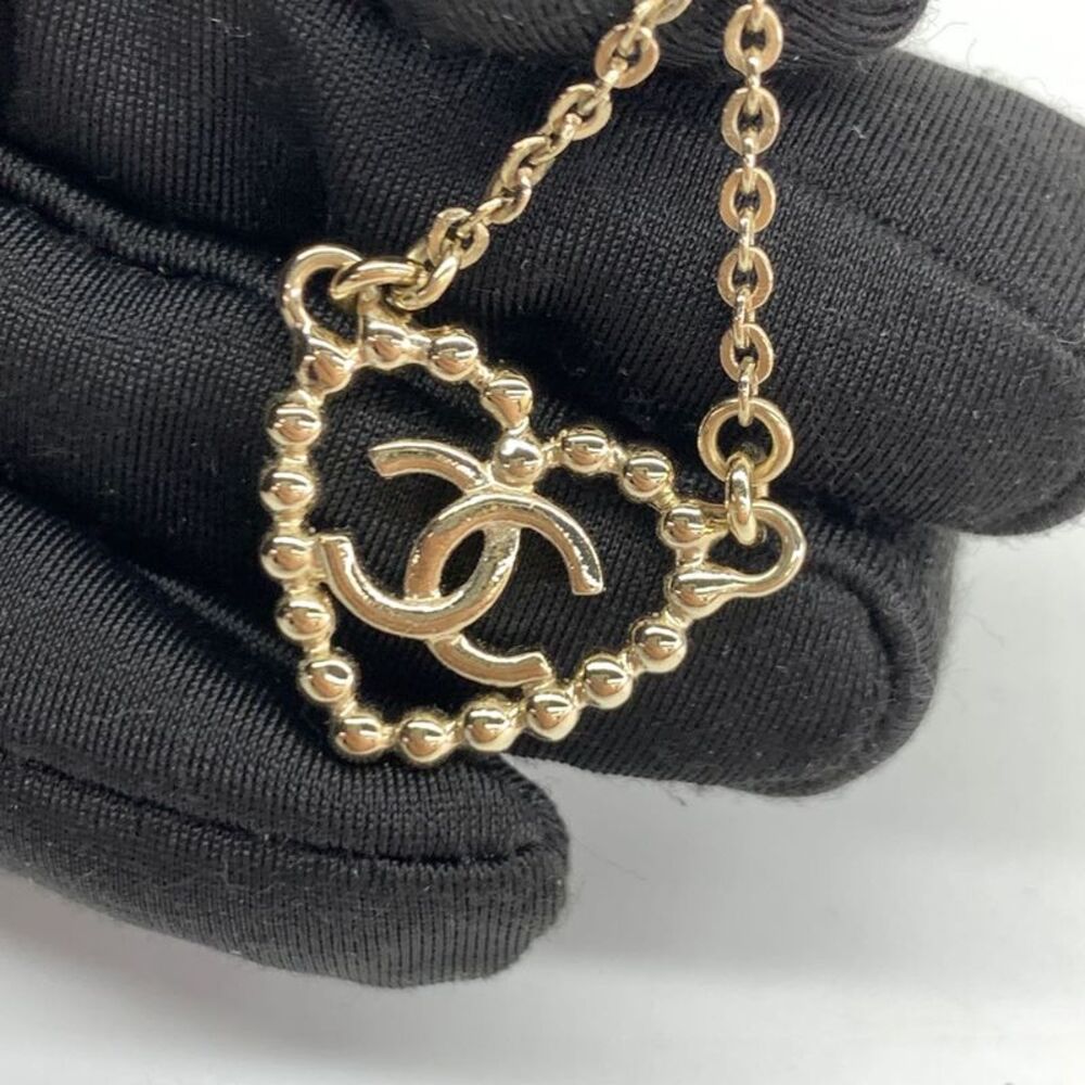 Chanel CC Heart Rhinestone Necklace - Picture 4 of 6